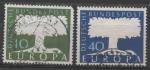 ALLEMAGNE FEDERALE N 140 et 141 o Y&T 1957 EUROPA