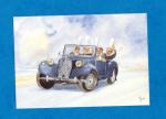 Carte postale CPM : bigoudnes et Citron Traction cabriolet ( automobile )