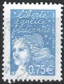 FRANCE - 2003 - Yt n 3572 - Ob - Marianne du 14 juillet 0,75  bleu ciel