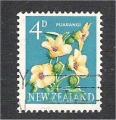 New Zealand - Scott 338   flower / fleur