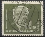 RDA 1950; Y&T n 8; 1DM vert-olive, Prsident W. Pieck