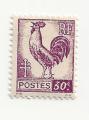 FRANCE TIMBRE STAMP N630 " COQ 30c