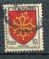 Timbre  FRANCE 1944  Obl   N 603   Y&T  Armoiries Languedoc