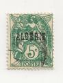 Algrie 1924-5 SG#7, 5c bleu-vert 