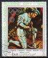 YEMEN REPUBLIQUE ARABE N° 236 (A) o Y&T 1971 Tableau de Holbein