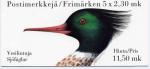 Carnet de 5 TP neufs ** n C1189(Yvert) Finlande 1993 - Oiseaux