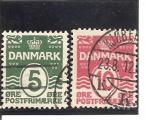 Danemark N Yvert 65/67 (oblitr) 