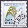 Timbre PA oblitr n 218(Yvert) Madagascar 2001 - Grains de riz