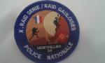 Ecusson Police Nationale RAID Gauloises Montpellier 34
