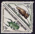 Timbres Taxe neufs ** n 9/10(Yvert) Centrafrique 1962 - Insectes, coloptres
