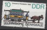 ALLEMAGNE (RDA) N 2637 o Y&T 1986 Tramways traction animale
