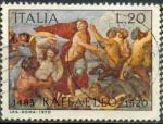 Italie/Italy 1970 - 450me anniversaire de la mort de Raphal, obl - YT 1043 