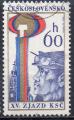 TCHECOSLOVAQUIE N° 2157 o Y&T 1976 XIe Congrès du parti communiste Tchécoslovaqu