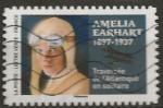 Anne 2022 timbres  issu de la srie Les grands navigateurs Amella Earhart Rf 3