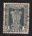 Inde 1957 Oblitr Used Stamp Piliers d'Ashoka Pillars colonnes disperses bleu