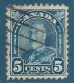 Canada N148 George V 5c bleu oblitr 
