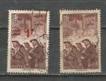 FRANCE - cachet rond- 1940 - n 489 et 1938 n390