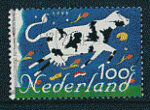 Pays-Bas 1995 - YT 1495 - oblitr - vache volante