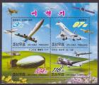 Srie de 4 TP neufs ** n 3368/3371(Yvert) Core du Nord 2004 - Aviation, avions