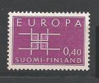 Europa 1963 Finlande Yvert 556 neuf ** MNH