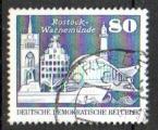 Allemagne RDA Yvert N1511 oblitr 1973 Rostock  WARNEMUNDE