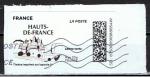 Vignette " MonTimbreEnLigne " oblitérée / Les Hauts de France / Lettre verte