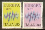ITALIE N°1099/1100** (Europa 1972) - COTE 1.00 €