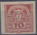 Autriche : timbre pour journaux n 42 x anne 1920