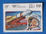Kampuchea 1985 - Nr 537 - Gagarine et fuse sovitique (Obl)