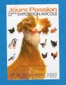 Carte postale : Exposition Avicole 2003 Nantes ( poule , coq , canard , etc..)