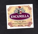 Etiquette de vin d'Espagne : Escamilla