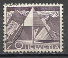Suisse 1949; Y&T n 492; 70c violet, signal de triangulation