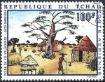Tchad - 1970 - Y & T n 65 Poste arienne - O.