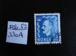 Norvge - Anne 1950 - Haakon VII  55o bleu - Y.T. 330A - Oblit. Used