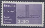 Brsil : poste arienne n 83 x neuf avec trace de charnire anne 1960