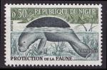 Timbre neuf ** n 96A(Yvert) Niger 1960 - Lamantin, protection de la faune