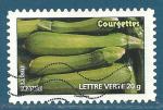 N744 Courgettes autoadhsif oblitr