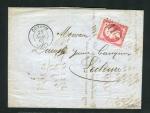 Belle lettre en triple port de Condom pour Lectoure ( 1863 ) avec un n° 17B