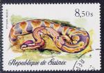 Timbre oblitr n 602(Yvert) Guine 1977 - Python