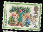 Royaume Uni 1982 Oblitr The Holly and the Ivy Enfants Le Houx et le Lierre 