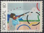 Portugal 1991 neuf avec gomme Jeux Olympiques Barcelone Tiro aos Pratos Balltrap