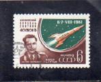 URSS oblitr n 2453 Hermann Stepanivich Titov, cosmonaute UR16911