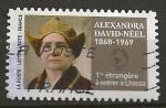Anne 2022 timbres  issu de la srie Les grands navigateurs Alexandra Neel Rf 3