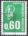 FRANCE - 1974 - Yt n 1814 - Ob - Marianne de Bquet 0,60c vert