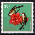 Rwanda 1972; Y&T n 464 **; 20c, oiseaux, Astrild ondul