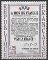 FRANCE - 1964 - Yt n 1408 - Ob - 20 ans de la Libration ; affiche