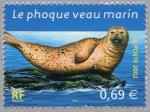 Timbre de 2002 Nature de France - Animaux marins Le phoque veau marin N 3488