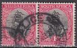 RSA (Afrique du Sud) N° 19 et 20 de 1926 se tenant horizontalement oblitérés 