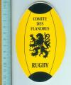 rugby / COMITE DES FLANDRES  / autocollant / sport / club                       