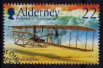 Alderney (Aurigny) 2003 - 100 ans de l'aviation, "Flyer I" obl  - YT 207/SG 204